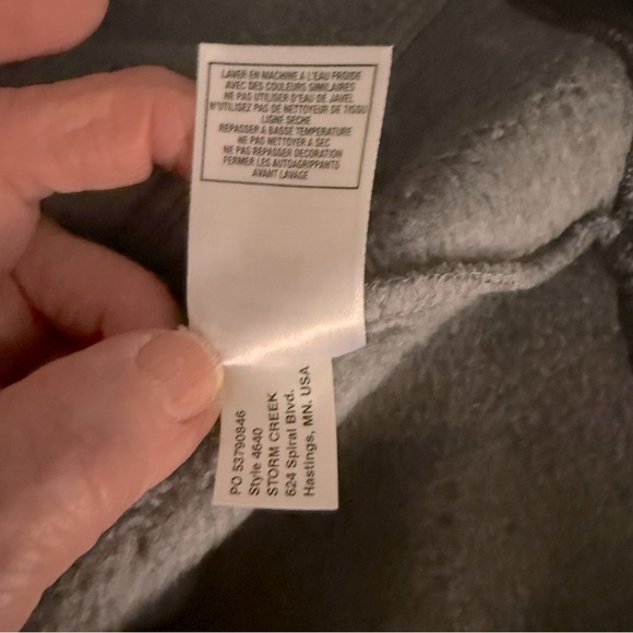 Storm Creek Overachiever Pullover “Vail” Logo Gray Sweater Fleece Men’s X-small - Picture 13 of 13